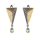 Blue Topaz Silver Earrings - penelope-it.com